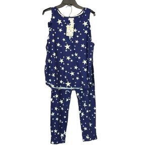 Saint Eve Blue Star Pajamas Size Large